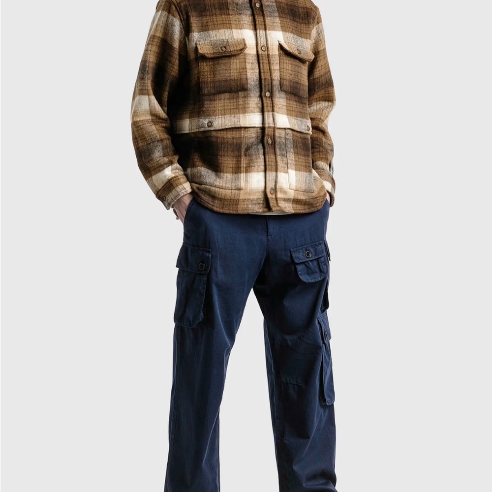 Men's Reese Cooper brown flannel jacket